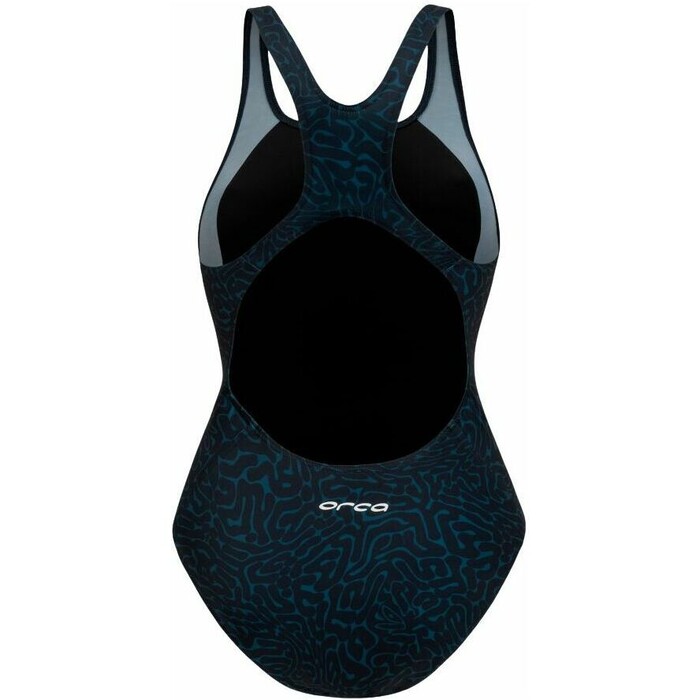 2024 Orca Womens Core One Piece Swimsuit MS51 - Dark Blue Diploria